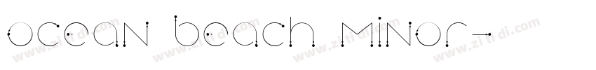 ocean beach minor字体转换